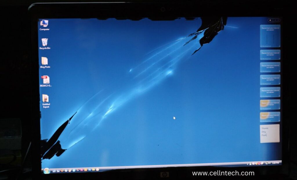 How To Remove a Cloud Water Patch Inside the Laptop Screen?